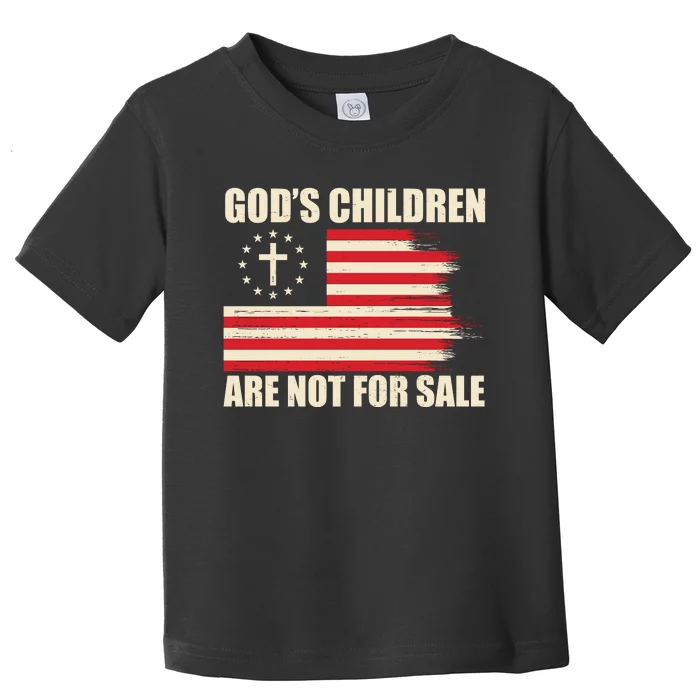 Gods Children Are Not For Sale Funny Christian Quote Toddler T-Shirt