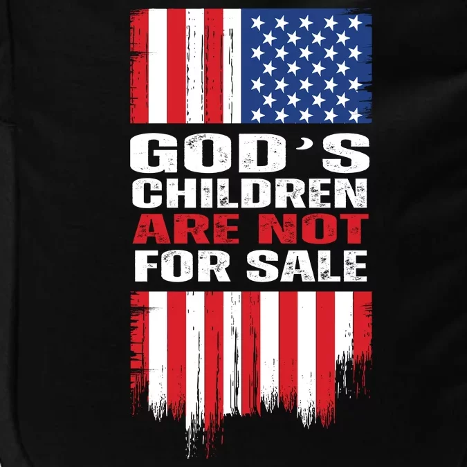 Gods Children Are Not For Sale American Flag Impact Tech Backpack