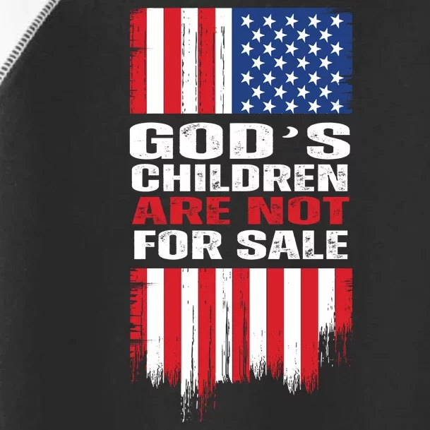 Gods Children Are Not For Sale American Flag Toddler Fine Jersey T-Shirt