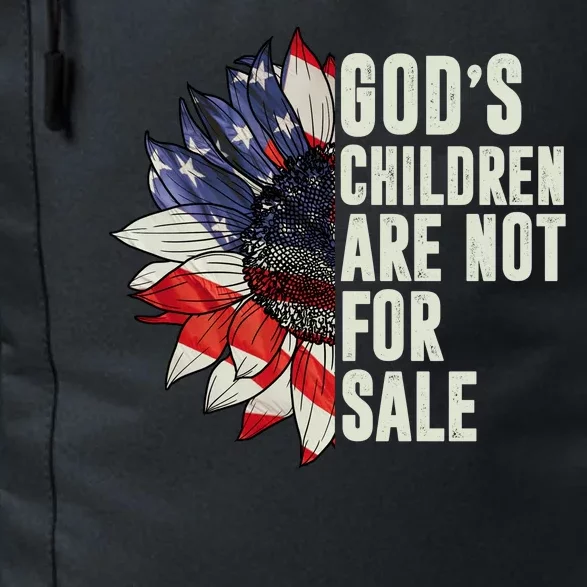 Gods Children Are Not For Sale Floral Flag Daily Commute Backpack