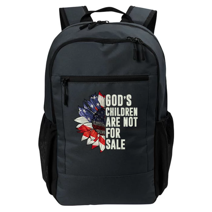 Gods Children Are Not For Sale Floral Flag Daily Commute Backpack