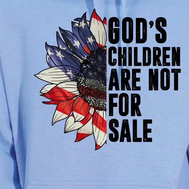 Gods Children Are Not For Sale Floral Flag Unisex Surf Hoodie