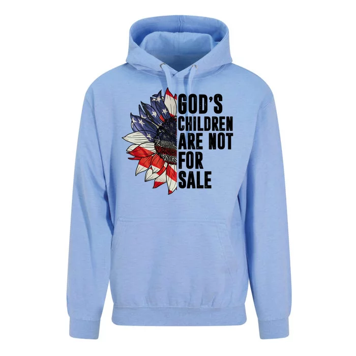 Gods Children Are Not For Sale Floral Flag Unisex Surf Hoodie