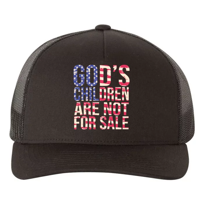 Gods Children Are Not For Sale USA Style Yupoong Adult 5-Panel Trucker Hat