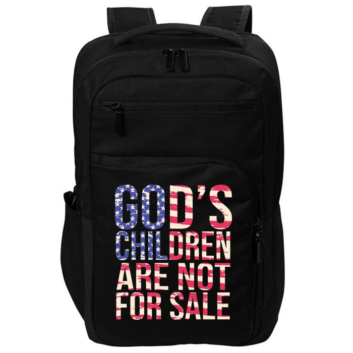 Gods Children Are Not For Sale USA Style Impact Tech Backpack