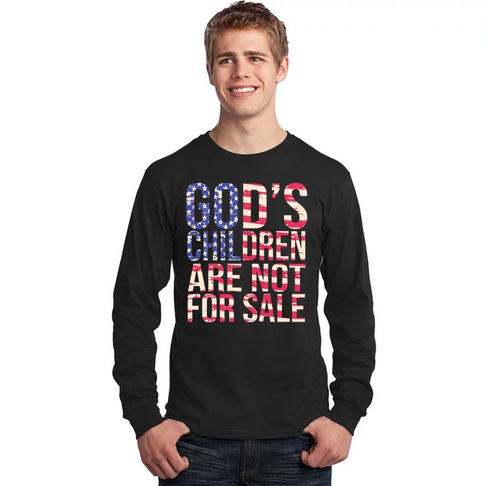 Gods Children Are Not For Sale USA Style Tall Long Sleeve T-Shirt