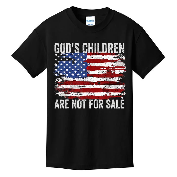 Gods Children Are Not For Sale Vintage Gods Children Kids T-Shirt