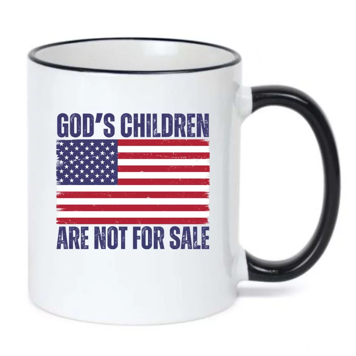 Gods Children Are Not For Sale Funny Political Black Color Changing Mug