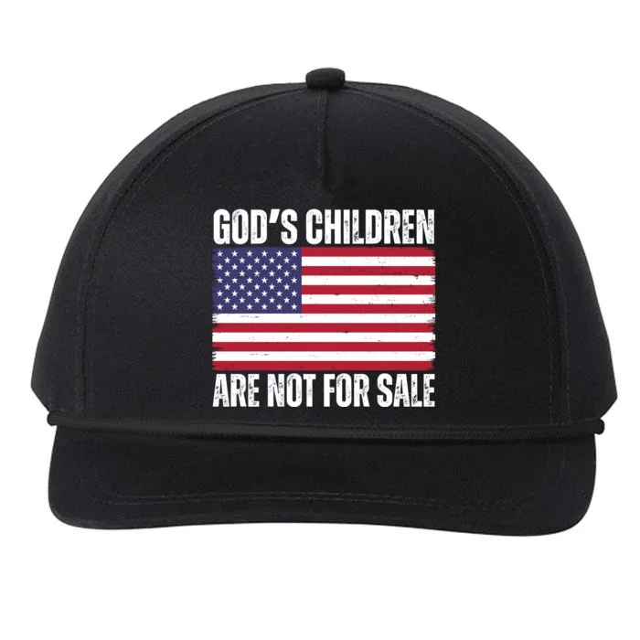 Gods Children Are Not For Sale Funny Political Snapback Five-Panel Rope Hat