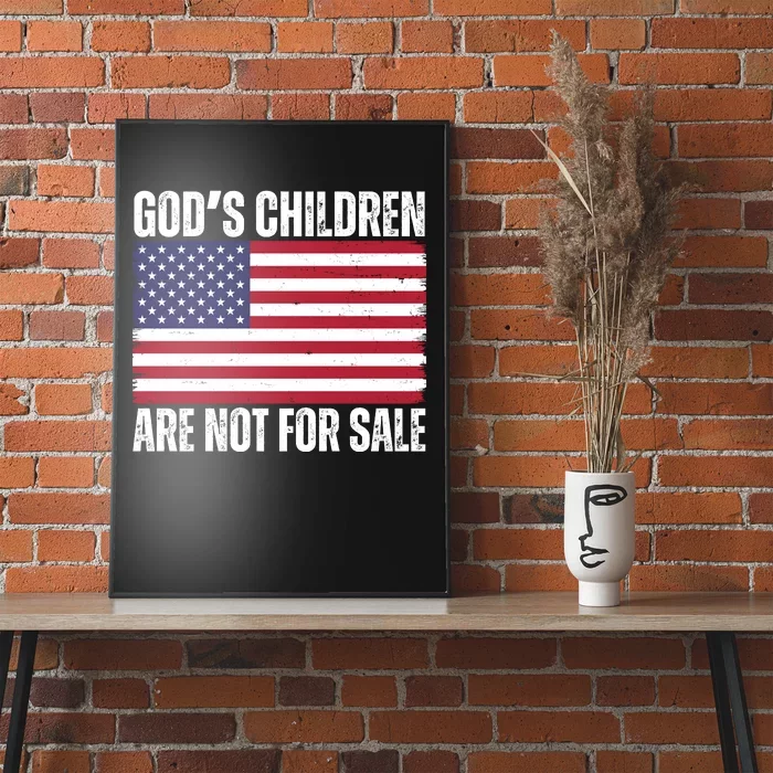 Gods Children Are Not For Sale Funny Political Poster