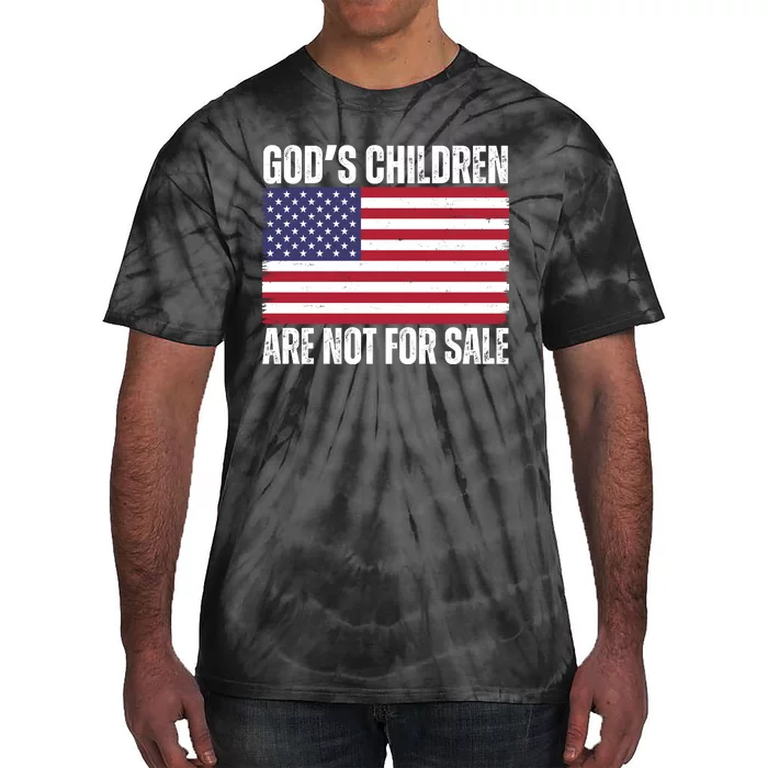 Gods Children Are Not For Sale Funny Political Tie-Dye T-Shirt