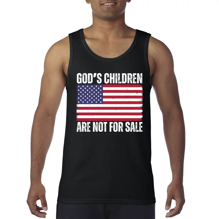 Gods Children Are Not For Sale Funny Political Tank Top