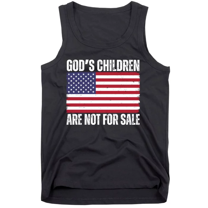 Gods Children Are Not For Sale Funny Political Tank Top