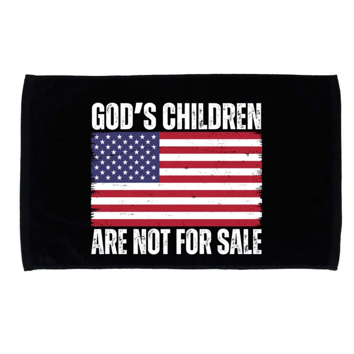 Gods Children Are Not For Sale Funny Political Microfiber Hand Towel