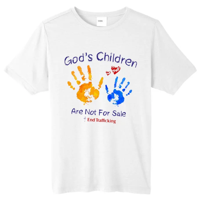 God's Children Are Not For Sale Hand Prints ChromaSoft Performance T-Shirt