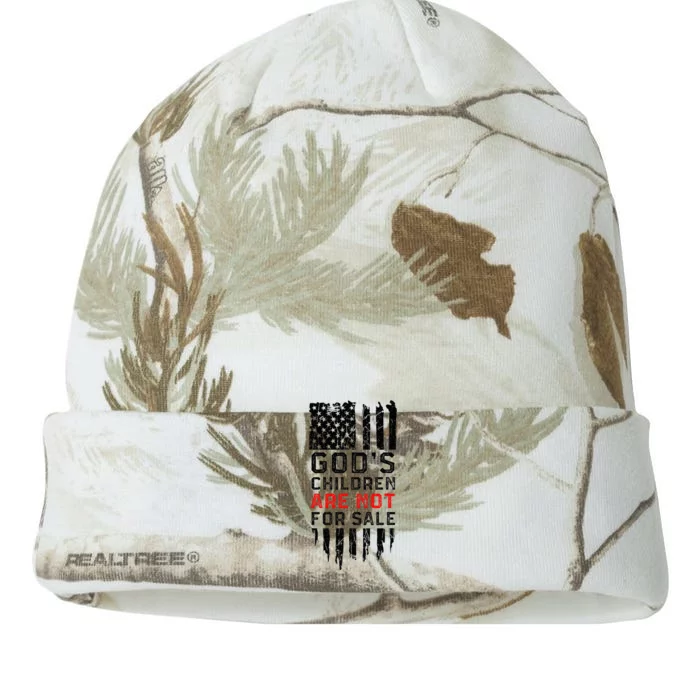 God's children are not for sale US american flag Kati - 12in Camo Beanie