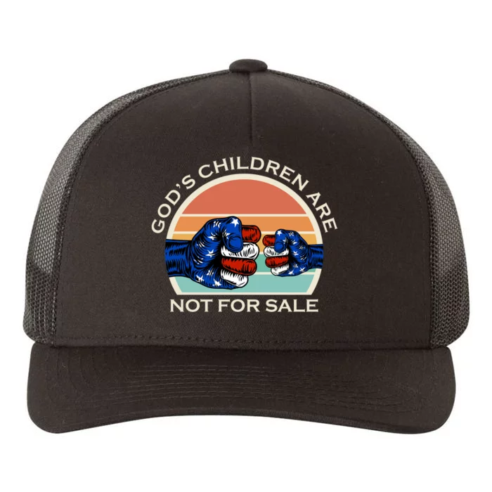 Gods Children Are Not For Sale Politcal USA Yupoong Adult 5-Panel Trucker Hat