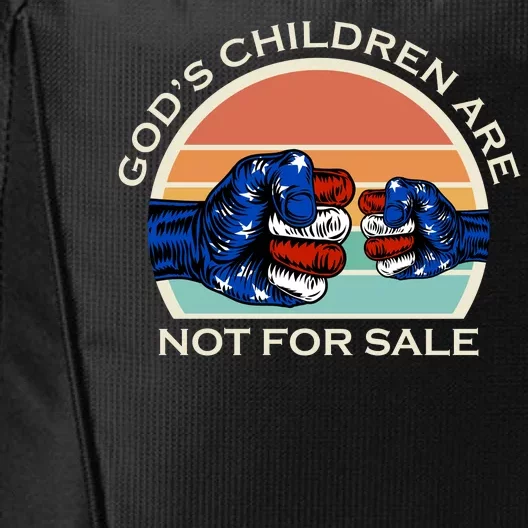 Gods Children Are Not For Sale Politcal USA City Backpack