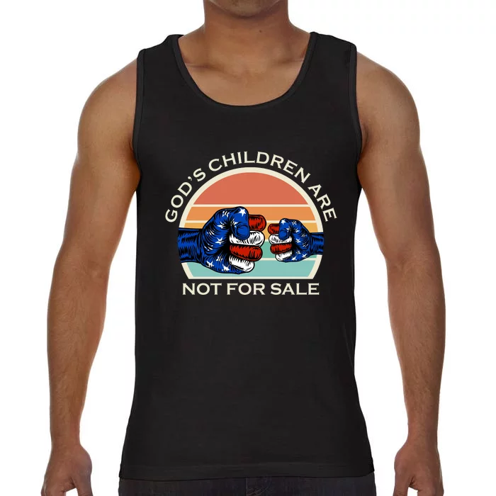 Gods Children Are Not For Sale Politcal USA Comfort Colors® Tank Top