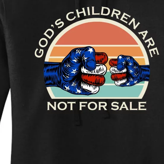 Gods Children Are Not For Sale Politcal USA Women's Pullover Hoodie