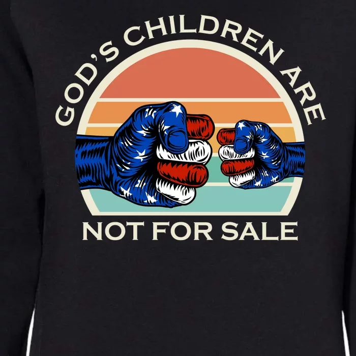 Gods Children Are Not For Sale Politcal USA Womens California Wash Sweatshirt