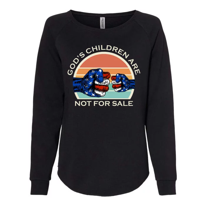 Gods Children Are Not For Sale Politcal USA Womens California Wash Sweatshirt