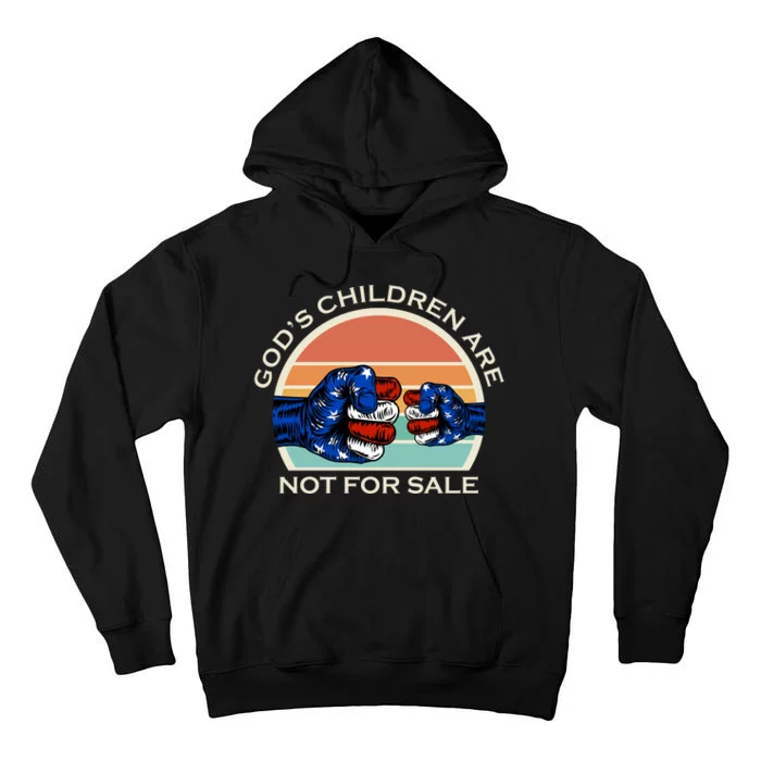 Gods Children Are Not For Sale Politcal USA Tall Hoodie