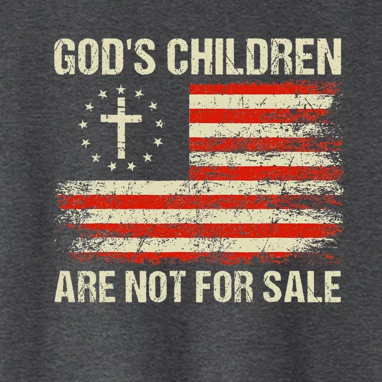 Gods Children Are Not For Sale Funny Quote Gods Children Women's Crop Top Tee