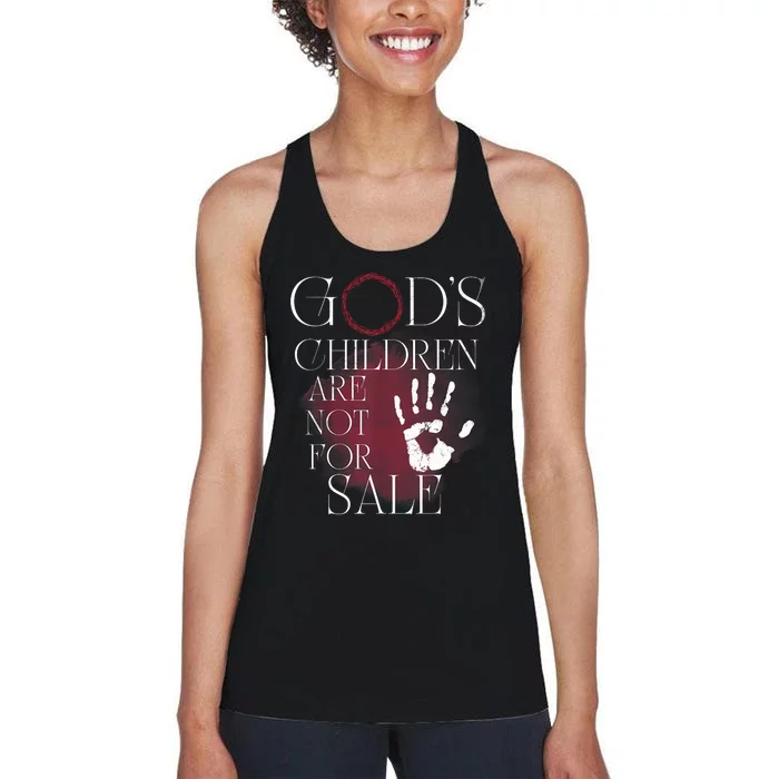 Gods Children Are Not For Sale For Children Family Women's Racerback Tank