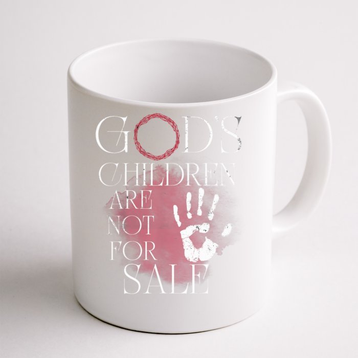 Gods Children Are Not For Sale For Children Family Front & Back Coffee Mug