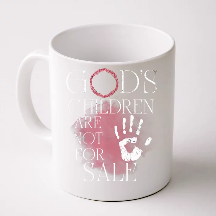 Gods Children Are Not For Sale For Children Family Front & Back Coffee Mug