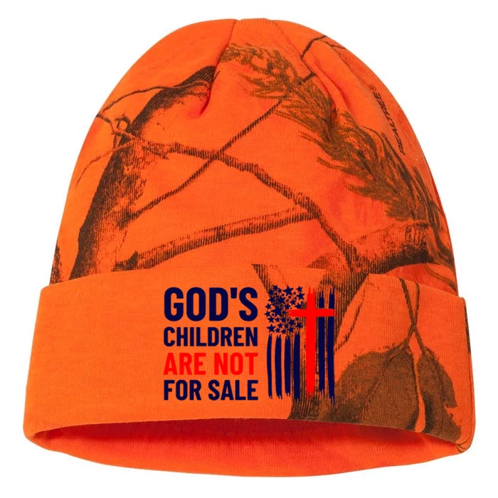 Gods Children Are Not For Sale Stop Human Trafficking Human Rights Kati - 12in Camo Beanie