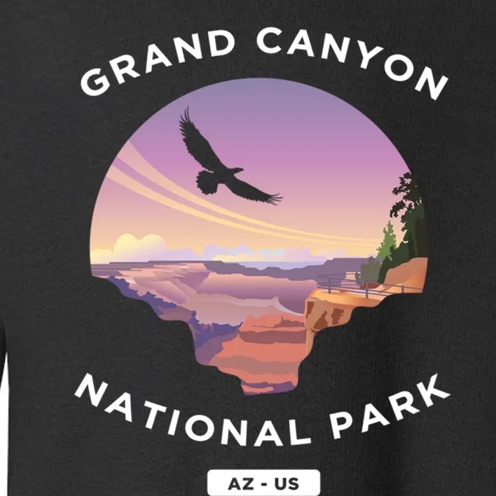 Grand Canyon Arizona Us National Park Travel Hiking Cute Gift Toddler Sweatshirt