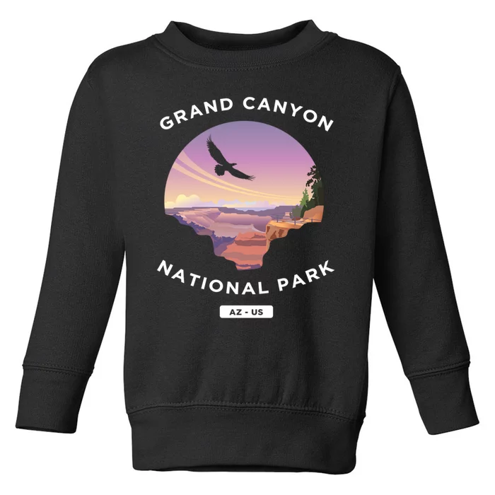 Grand Canyon Arizona Us National Park Travel Hiking Cute Gift Toddler Sweatshirt