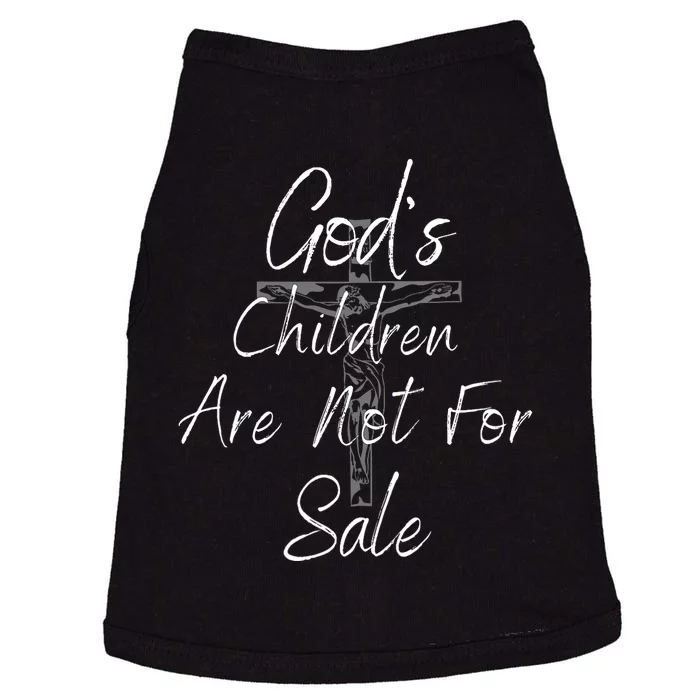 Gods Children Are Not For Sale Jesus Christ Christian Doggie Tank