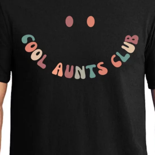 Groovy Cool Aunts Club Auntie Mothers Day (Both Sides) Gift Pajama Set