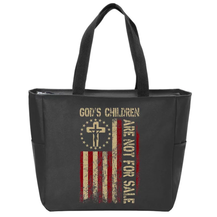 GodS Children Are Not For Sale Gift Zip Tote Bag