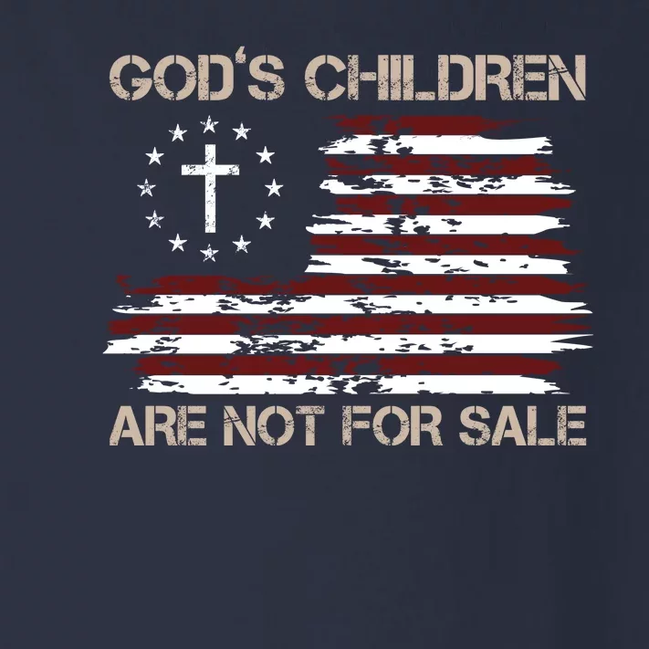 Gods Children Are Not For Sale American Flag Cross Toddler Long Sleeve Shirt