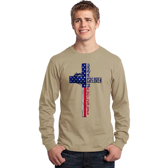 Gods Children Are Not For Sale Embracing Sound Of Freedom Tall Long Sleeve T-Shirt