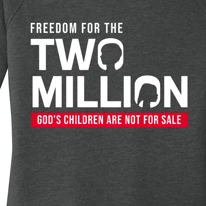 Gods Children Are Not For Sale Freedom For The Two Million Women's Perfect Tri Tunic Long Sleeve Shirt