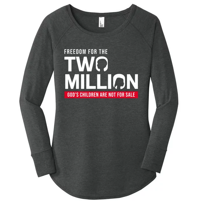 Gods Children Are Not For Sale Freedom For The Two Million Women's Perfect Tri Tunic Long Sleeve Shirt