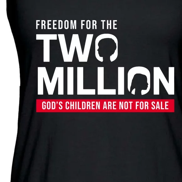 Gods Children Are Not For Sale Freedom For The Two Million Ladies Essential Flowy Tank