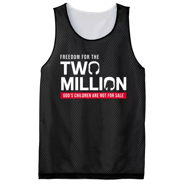 Gods Children Are Not For Sale Freedom For The Two Million Mesh Reversible Basketball Jersey Tank