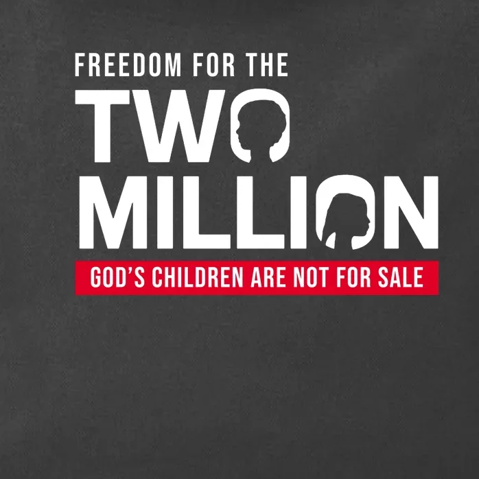 Gods Children Are Not For Sale Freedom For The Two Million Zip Tote Bag