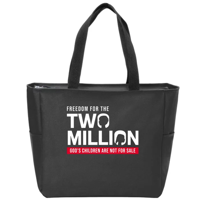 Gods Children Are Not For Sale Freedom For The Two Million Zip Tote Bag