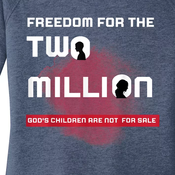 Gods Children Are Not For Sale Embracing Sound Of Freedom Women's Perfect Tri Tunic Long Sleeve Shirt