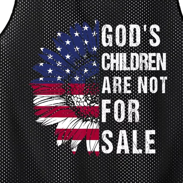 Gods Children Are Not For Sale Funny Political Mesh Reversible Basketball Jersey Tank