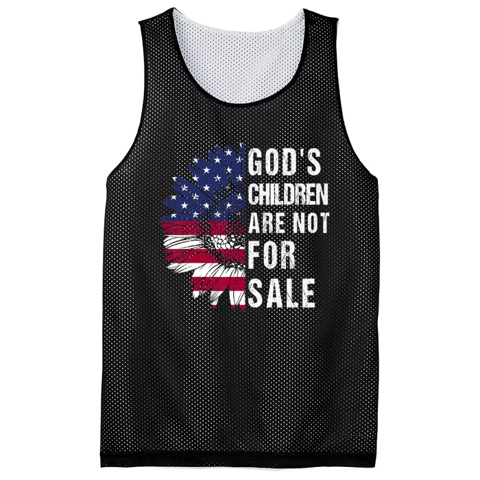 Gods Children Are Not For Sale Funny Political Mesh Reversible Basketball Jersey Tank