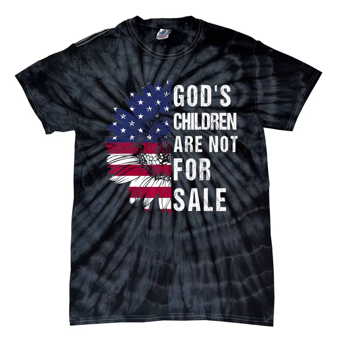 Gods Children Are Not For Sale Funny Political Tie-Dye T-Shirt