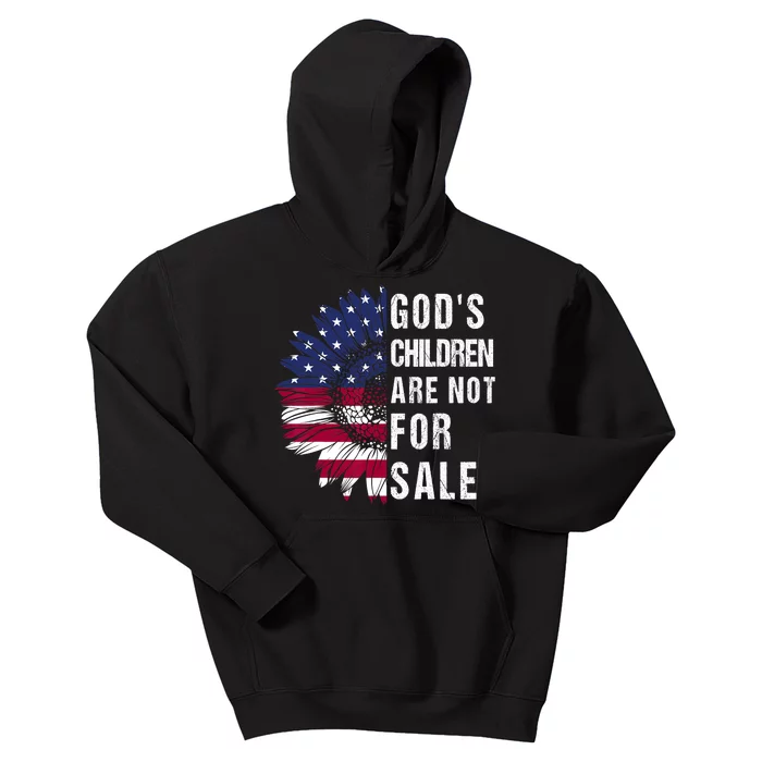 Gods Children Are Not For Sale Funny Political Kids Hoodie